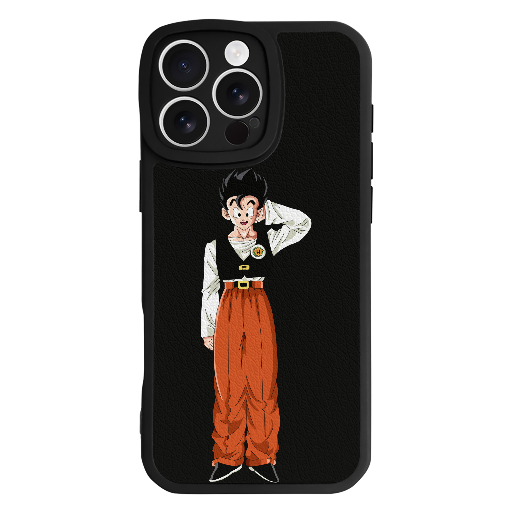 （画像用） ドラゴンボール 孫 悟飯（そんごはん）DRAGON BALL Son Gohan 【iPhone 16シリーズ対応】シリコンスマホケース（レザー調） 材質：シリコン